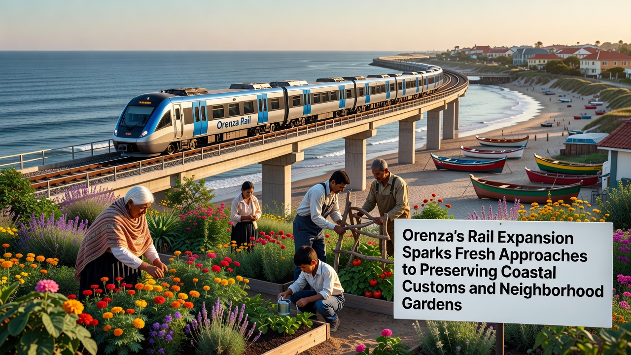 Orenza Rail Expansion Fuels Innovative Preservation Efforts for Coastal Traditions and Neighborhood Gardens